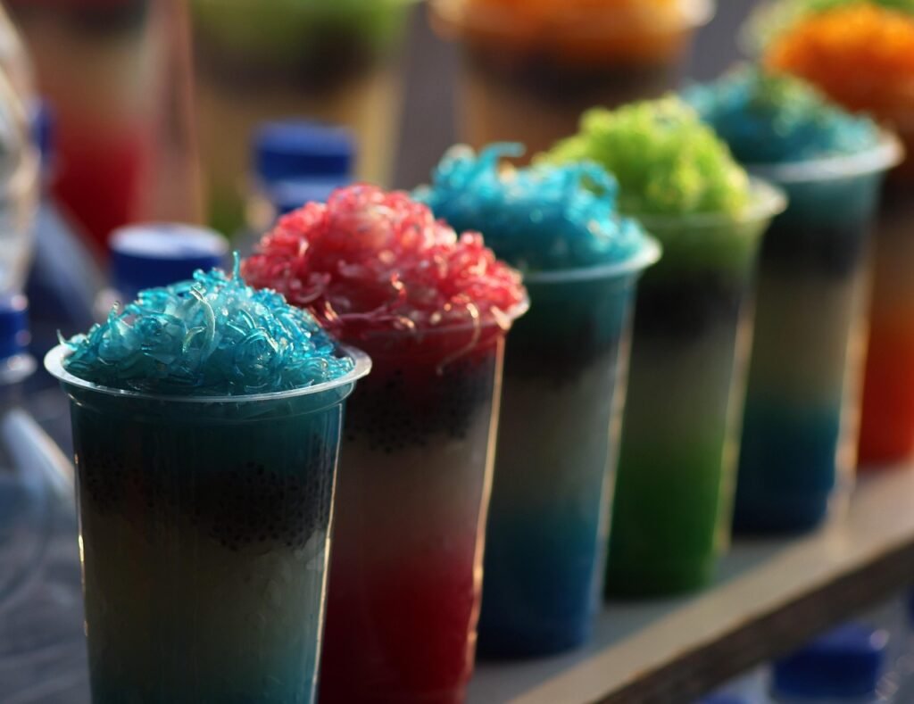 falooda, beverage, color, indian, cups, falooda, falooda, falooda, falooda, falooda